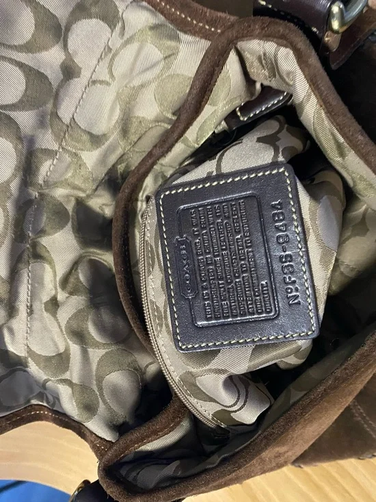 Vintage Coach Brown Suede Fringe Crossbody Bag - Women - Picture 4 of 6